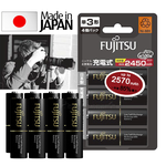 日本富士通 Fujitsu 低自放電3號2450mAh鎳氫充電電池 HR-3UTHC (3號8入)送電池盒, , large