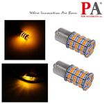 【PA LED】1156 平角 / 斜角 55晶 5630 2835 SMD LED 橘光 黃光 方向燈 角燈 小燈, , large