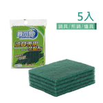 [箱購]【舞水痕】RT-K3150 爐具專用菜瓜布5入 金剛砂菜瓜布 洗鍋刷 洗碗布 洗碗刷 5片/包 x 60包, , large
