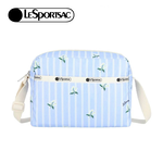 Lesportsac Daniella Crossbody 拉鍊斜背包 側背包 通勤隨身包 送禮 禮物 推薦 女包(茉莉花條紋), , large