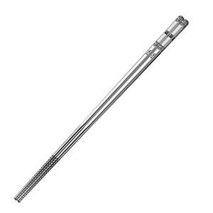 316L Non-slip Stainless Steel Square Chopsticks, 5 Pairs, Antibacterial Chopsticks, Restaurant Chopsticks, Non-slip Chopsticks, Heat-resistant Chopsticks, Portable Chopsticks, Square Chopsticks with Round Bottom