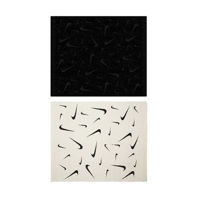 NIKE OFFLINE OVERSIZE BOUCLE 針織毛毯 針織毯 午睡毯 空調毯 保暖毯 冬季 柔軟 黑 米
