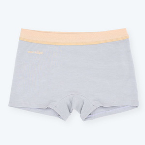 【minihope美好的親子生活】銀纖維抗菌內褲-少女四角(40-70kg)-灰紫