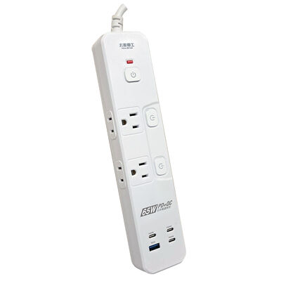 太星電工速充寶PD65W三開四插快充電腦線6尺