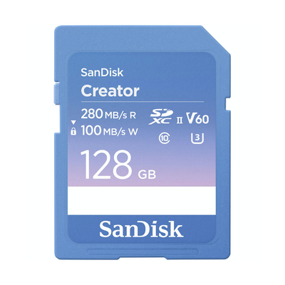 【SanDisk】Creator 128G UHS-II SDXC U3 V60 C10 記憶卡