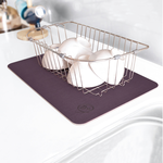 【Monster】 Soft Diatomaceous Earth Absorbent Sink Draining Mat (45x30cm) &ndash; Blue Violet, , large