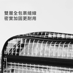 Large size (no dividers) transparent mesh sling bag for crossbody use, 40*30*8cm (17 inches), , large