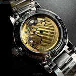 [星晴錶業]GEYA手錶,42mm,G78181GWB寶藍色錶面銀錶殼銀色精鋼錶帶款, , large