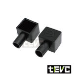 《tevc》BK005 電瓶保護 絕緣保護套 橡膠套 防塵蓋-紅，黑(一對), , large