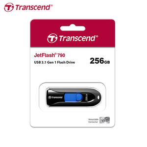【Transcend】創見 JetFlash 790 USB 3.1 256GB 黑色 高速隨身碟 保固公司貨