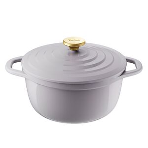 特福Air陶瓷鑄造雙耳湯鍋24cm-丁香紫