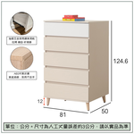 【唯熙傢俱】米娜雙色五斗櫃 抽屜櫃, , large