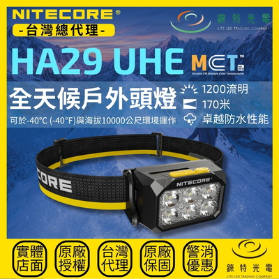 【錸特光電】NITECORE HA29 全天候戶外頭燈