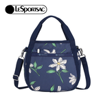 Lesportsac Small Jenni Crossbody 斜背手提水桶包 兩用包 側背包 送禮 禮物 女包(海軍藍花卉黑), , large