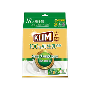 克寧100純生乳奶粉隨手包 36g x18