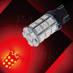 【PA LED】單芯 T20 7440 30晶 90晶體 SMD LED 煞車燈 方向燈 後霧燈 倒車燈 短版 六色可選, , large