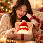 雪人鴨拍拍燈 矽膠夜燈 夜燈 30分鐘定時 聖誕交換禮物推薦 可愛造型暖光小夜燈 USB充電 交換禮物首選好物, , large
