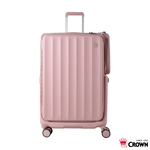 【CROWN】WAVE 29吋前開式側袋磁吸剎車箱-奶霧玫瑰, , large