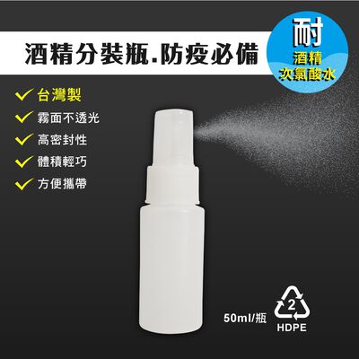 【千康嚴選】Traveler 多功能噴瓶-霧白50cc 1入 HDPE【防疫商品】隨身瓶