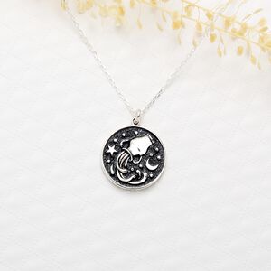 【Angel & Me】Astrology Aquarius s925 sterling silver necklace Birthday gift