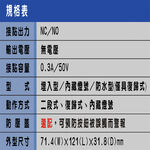 昌運監視器 RS-110SL-LW1 ON/OFF 埋入式紅片緊急押扣(帶燈), , large