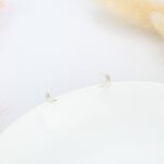 【Angel & Me】Crescent Moon s925 sterling silver earrings Birthday gift, , large