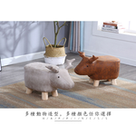 創意動物造型實木兒童小矮凳大象綠色, , large