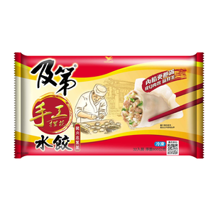及第冷凍豬肉高麗菜手工捏花水餃-800g