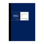 【DOUBLE A】A5膠裝筆記本 布膠系列-空白內頁 [深藍]-#DANB18009, , large