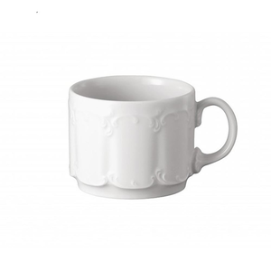 Rosenthal Monbi Feather Pattern Coffee Mug - White 180ml