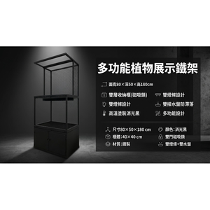 【 SHAONIANNA.TW 】創意塊根植物鐵架（搭配實用收納櫃，完美收納與展示）