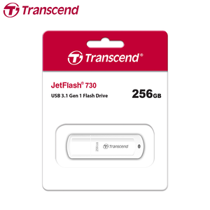 【Transcend】創見 JetFlash 730 USB 3.1 256GB 白色 高速隨身碟 保固公司貨