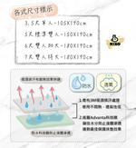 【MIKO】雙人防水保潔墊(床包式)5X6.2尺, , large