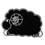 【Monster】 Soft Diatomaceous Earth Shaped Absorbent Mat &ndash; Black & White Zoo (60x40cm) &ndash; Sheep, , large