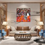 【御畫房】民俗系列一 國家一級畫師手繪油畫80&times;80cm(VF-182), , large