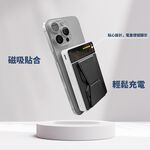 【 O-ONE MAG｜無線磁吸行動電源】時尚充電小幫手 手機手錶耳機一碰即吸 支援15W快充 10000mAh 38.5Wh, , large