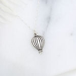 【Angel & Me】Hot Air Balloon Travel s925 sterling silver birthday necklace, , large