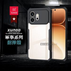 XUNDD訊迪 軍事防摔 榮耀HONOR 600 鏡頭全包覆 清透保護殼 手機殼(夜幕黑)