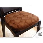 【格藍傢飾】莎曼3D絨餐椅墊-咖, , large