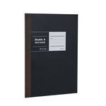【DOUBLE A】B5膠裝筆記本 布膠系列-橫線內頁 [黑]-#DANB17001, , large