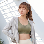 【伊柔 EVEROY】透氣無鋼圈防走光輕運動M-3XL內衣 W013-86 綠色, , large