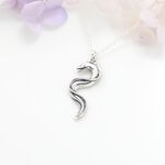 【Angel & Me】Sea Eel s925 sterling silver necklace animal Birthday gift, , large