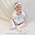 【KOMUELLO】學步鞋<及膝>─緞帶花(115mm/125mm/135mm), , large