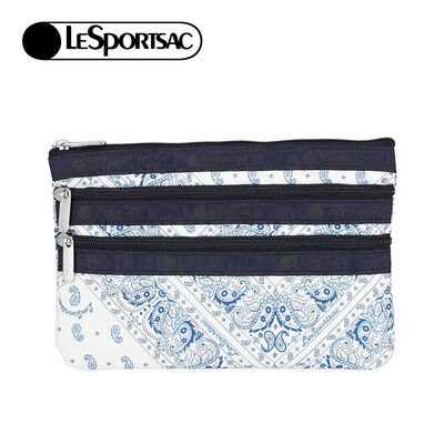 Lesportsac 3-Zip Cosmetic 三層拉鍊化妝包 / 微風織語