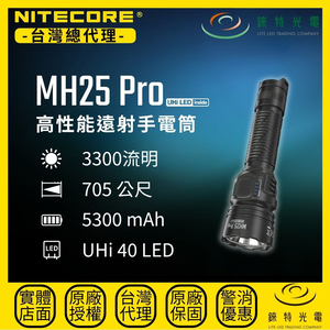 【錸特光電】NITECORE MH25 Pro 高性能遠射手電筒