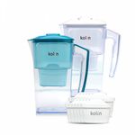 【kolin 歌林】日系窄身濾水壺2.5L+濾芯12入(共13芯/適用Brita), , large