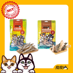 【撥撥】【柳葉魚＋虱目魚皮組】大尾柳葉魚凍乾40g/包+咬咬虱目魚皮凍乾40g/包-貓狗適用原肉凍乾, , large