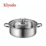 KIYODO不鏽鋼湯火鍋24cm-複底, , large