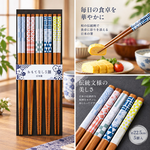 【HIYASU日安工坊】日本工藝箸-幾何圖形-5雙入, , large