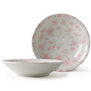 [豐名日本餐具] 8.0"盤 布目櫻 粉 / C08PL0-410
